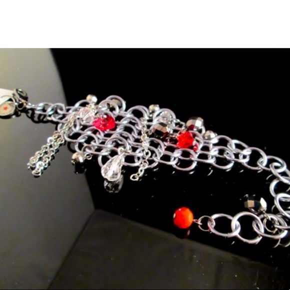 ⭐️chainmail Swarovski cuff bracelet - Picture 2 of 8